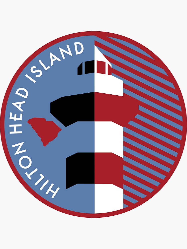 "Hilton Head Island graphic!" Sticker by alexyarrish Redbubble