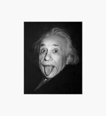 Lámina de exposición Albert Einstein Genius Tongue Funny