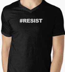 RESIST Hashtag Shirt Men's V-Neck T-Shirt