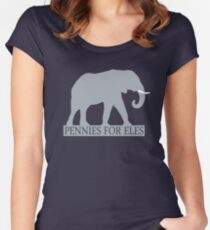 Pennies for Eles - Salvation through Conservation Women's Fitted Scoop T-Shirt
