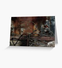 Barbed Wire Greeting Card