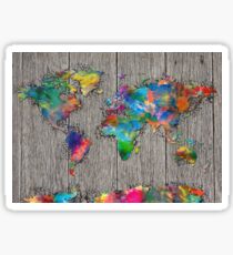 world map Sticker