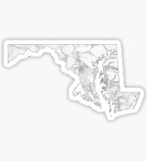 Marble Maryland Sticker