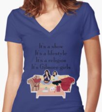 It's Gilmore girls Women's Fitted V-Neck T-Shirt