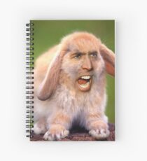 Nicolas Cage/Rabbit Spiral Notebook