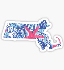 Massachusetts Lilly Sticker