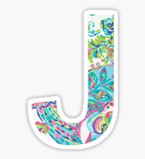 Letter J Sticker