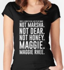 Maggie.MaggieRhee Women's Fitted Scoop T-Shirt