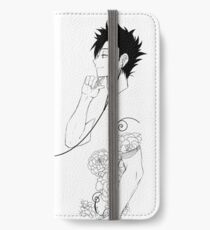Vinilo o funda para iPhone Negro y blanco Kuroo Tsukki