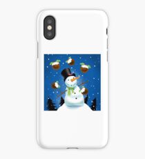 Juggling Snowman iPhone Case