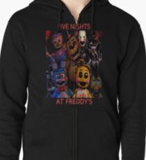 FNAF 2 animatronics Zipped Hoodie