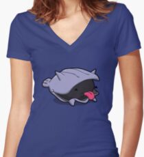 Number 90 - Little Shell Dude Women's Fitted V-Neck T-Shirt