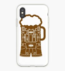 cool lederhose costume suit beer pitcher drinking drinking party celebrate drinking alcohol symbol cool shirt oktoberfest iPhone Case