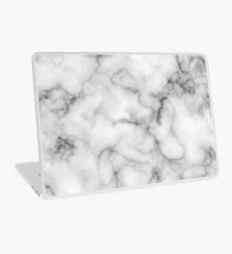 White Marble #redbubble #lifestyle Laptop Skin
