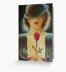 Misterious woman Greeting Card