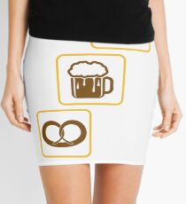 cool design drinking team pretzels beer pitcher drinking drinking party celebrate gingerbread heart pitcher fun eating hunger drinking alcohol symbol cool shirt oktoberfest Mini Skirt