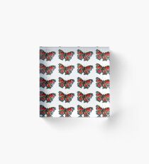 Peacock Butterfly Acrylic Block