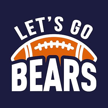 Lets Go Bears | Navy BG | Greeting Card