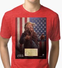 PRESIDENT TRUMP Cthulhu 2016 Official Portrait Tri-blend T-Shirt