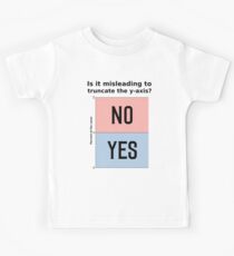 Ist es irreführend, die Y-Achse abzuschneiden? Lustiges Diagramm Kinder T-Shirt