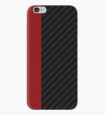 carbon fiber Red mixmatch iPhone Case