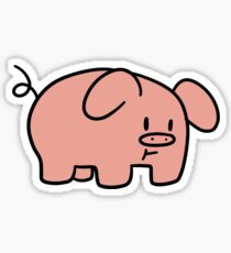 Pouty Piggy Sticker