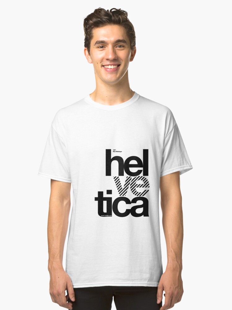 Alternate view of Hel ve tica (b) .... Classic T-Shirt
