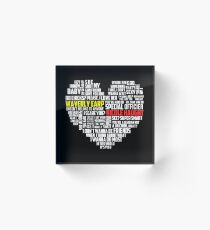 Wayhaught quotes - best of ; Acrylic Block