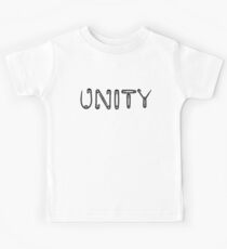 Black Unity Safety Pins Kids Tee