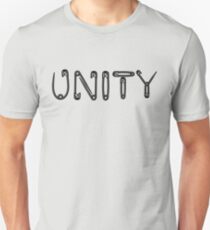 Black Unity Safety Pins Unisex T-Shirt