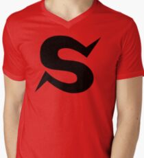 Camiseta para hombre de cuello en v Kamen Rider Stronger