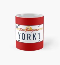 Black Mirror San Junipero Yorkie car plate Mug