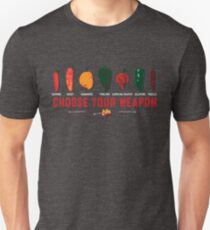 Choose Your Weapon Hot Peppers Unisex T-Shirt