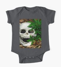 Happy Marijuana Skull One Piece - Short Sleeve