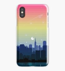Pansexual Pride Cityscape iPhone Case