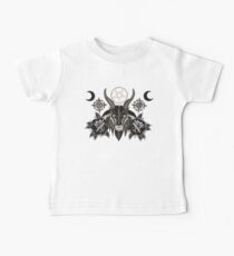 BLACK ROSE BAPHOMET - Art By Kev G Baby Tee