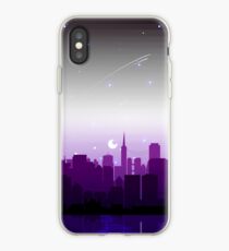 Vinilo o funda para iPhone Asexual Pride Cityscape