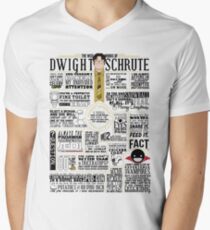 The Wise Words of Dwight Schrute (Light Tee) Men's V-Neck T-Shirt