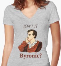 Isn't it Byronic? Women's Fitted V-Neck T-Shirt