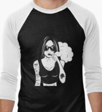 Vape Girl Men's Baseball ¾ T-Shirt