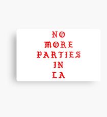 no more parties in la Metal Print