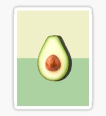 Avocado Half Slice Tropical Fruit Sticker