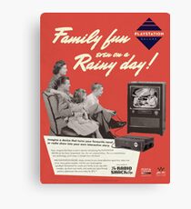 Neo Retro - 1960s PlayStation Ad Canvas Print