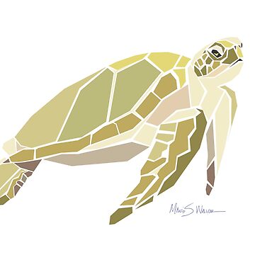 Artwork thumbnail, Tropical Fish - Sea turtles coral reef menagerie by petloverswag