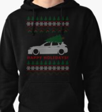 WRX STI Hatch Ugly Christmas Sweater (GR) Pullover Hoodie