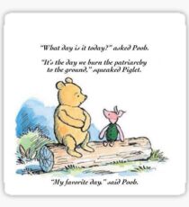 Piglet smashes the Patriarchy Sticker