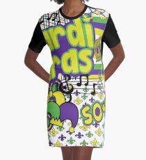 Mardi Gras Graphic T-Shirt Dress