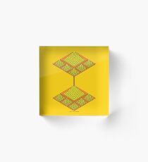 Ziggurat Glyph 10 Acrylic Block