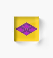 Ziggurat Glyph 08 Acrylic Block