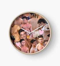 Zac Efron Collage Clock